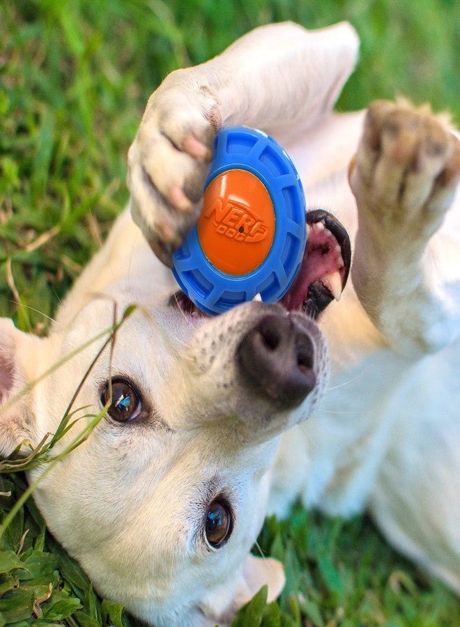Nerf Dog 4in TPR EXO Squeak Ball - Blue/Orange, Large Breeds - Image 2